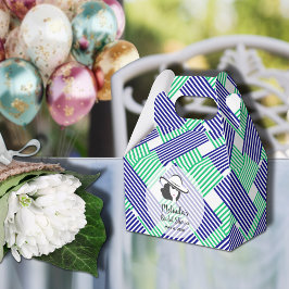 大きな帽子のレディー デルビー ブライダルシャワー ゲーブル フェイバーボックス