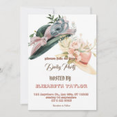 大きな帽子デビューパーティーへの招待状 招待状 (正面)