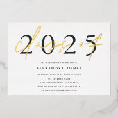 大きな年 | 2023卒業パーティー 箔招待状 (正面)