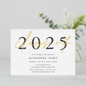 大きな年 | 2023卒業パーティー 箔招待状 (立ち正面)