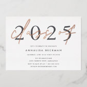 大きな年 | 2023卒業パーティー 箔招待状 (正面)