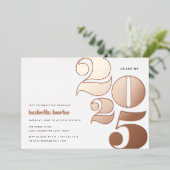 大きな年 | 2023卒業パーティー 箔招待状 (立ち正面)