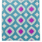 大きな幾何学的 シャワーカーテン (正面)