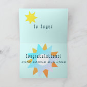 大きな広いスマイルで星を目指す カード (内部)