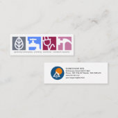 大きな建築サービスアイコンの表示 スキニー名刺 (正面/裏面)