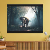 大きな引き伸ばしキャンバス印刷 キャンバスプリント (インサイチュ (リビング))