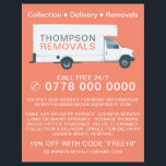 大きな引越しトラック, 引越し会社広告 チラシ<br><div class="desc">大きな引越しトラック,  The Business Card Storeによる引越し会社広告チラシ</div>