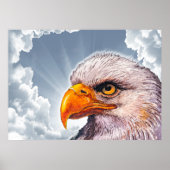 大きな強力なハゲのワシのポスターがアメリカに希望 ポスター (正面)