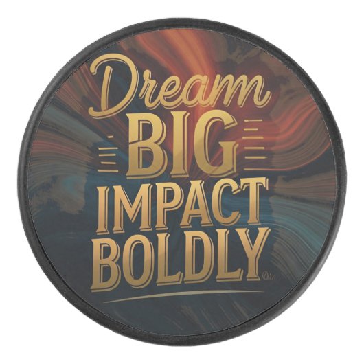 大きな影響を大胆に夢見る アイスホッケーパック (正面)