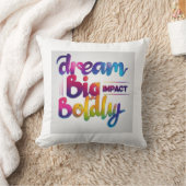 大きな影響を大胆に夢見る クッション (ブランケット)
