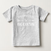 大きな従兄弟に昇格 マッチングファミリー ベビーTシャツ (正面)