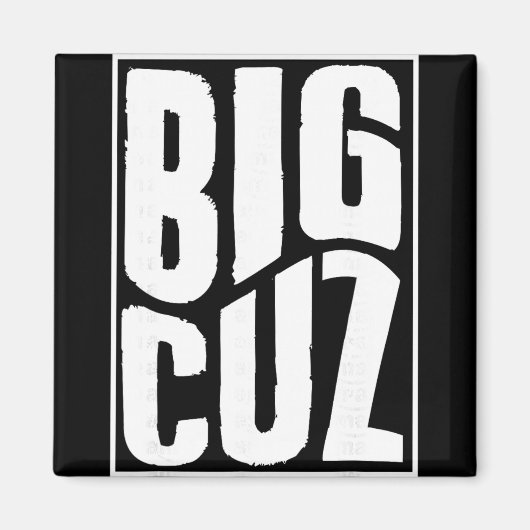 大きな従兄弟の妊娠発表が新しいカップルにマッチ マグネット (正面)