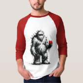 大きな心を持つビッグフット Tシャツ (正面)