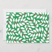 大きな応援の写真 – 植物性バックレッド シーズンカード (裏面)