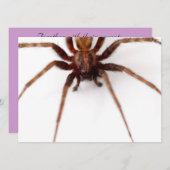 大きな怖いクモ 招待状 (正面/裏面)