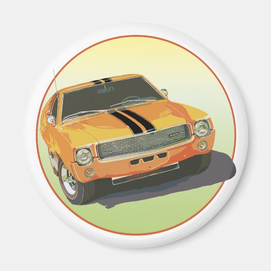 大きな悪いオレンジ マグネット (正面)