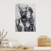 "大きな悪いブージンBEELZEBUB" ポスター (キッチン)