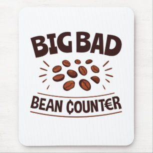 大きな悪いBeanカウンターおもしろい会計士CPA マウスパッド