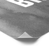 大きな意欲考えを引き出す引用文グレーを夢見る ポスター (角)