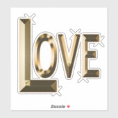 大きな愛は黄金の言葉だ シール (シート)