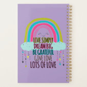 大きな愛を夢見るだけで生きる与え愛 プランナー手帳 (裏面)