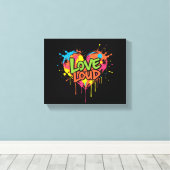 大きな愛情 キャンバスプリント (インサイチュ (ウッドフロア))