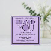 大きな感謝 パープル 感謝 チーム インビテーション (スタンド正面)