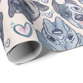 大きな手で描かれた漫画の頭の包装紙 ラッピングペーパー (ロールコーナー)