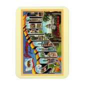 大きな手紙グリーティングサクラメントカリフォルニア マグネット (縦)