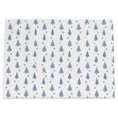 大きな抱き枕 – 青いクリスマス ラージペーパーバッグ (正面)