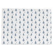 大きな抱き枕 – 青いクリスマス ラージペーパーバッグ (裏面)