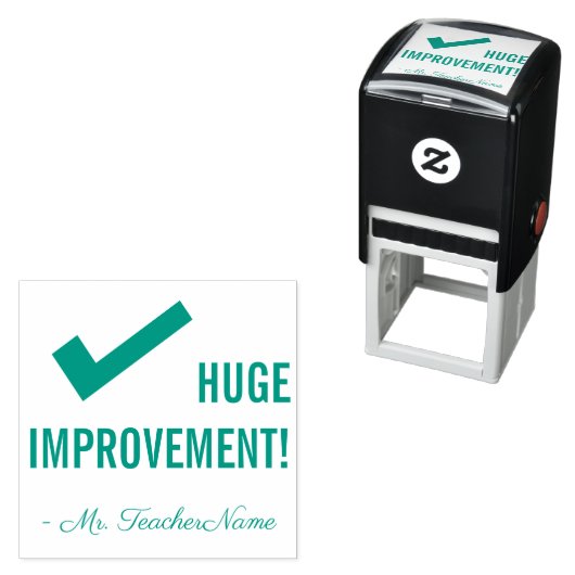 「大きな改善!」 表彰ゴム印 セルフインキングスタンプ (インサイチュ)