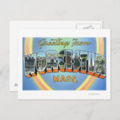 大きな文字のシーン - 2からのご挨拶 ポストカード (正面/裏面)