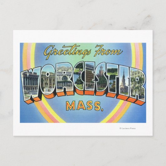 大きな文字のシーン - 2からのご挨拶 ポストカード (正面)