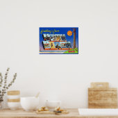 大きな文字のシーン、3からの挨拶 ポスター (キッチン)