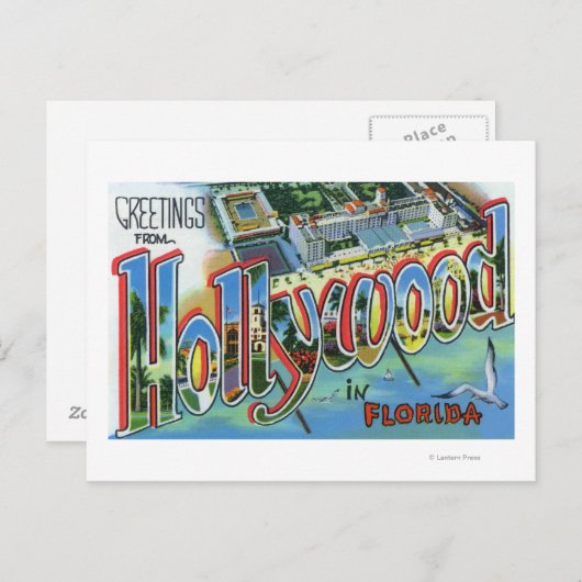 大きな文字のシーン、3からの挨拶 ポストカード (正面/裏面)