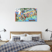 大きな文字のシーン、5からの挨拶 キャンバスプリント (インサイチュ (寝室))