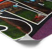 大きな文字のシーン、5からの挨拶 ポスター (角)