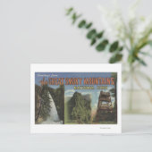 大きな文字のシーン – Smoky Mts.ナットルパーク、TN 2 ポストカード (スタンド正面)