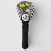 大きな斑点のあるジェネのシルエットのモノグラム写真 ゴルフヘッドカバー (正面)