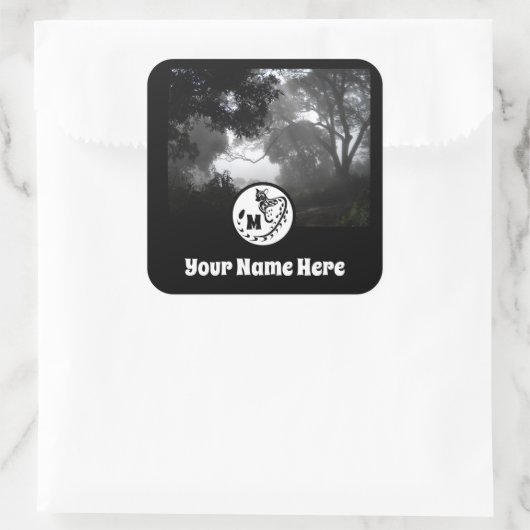 大きな斑点のあるジェネのシルエットのモノグラム写真 スクエアシール (バッグ)