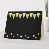 大きな新年の挨拶カードおめでとうございます願いを込めて カード (裏面)