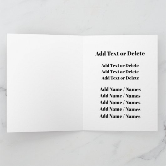 大きな新年、お誕生日など カード (内部)