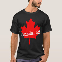 大きな明るい赤いカエデの葉 カナダだね! Tシャツ