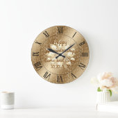 大きな時計の周年おめでとう ラージ壁時計 (ホーム)