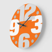 大きな時間 ラージ壁時計 (傾斜)