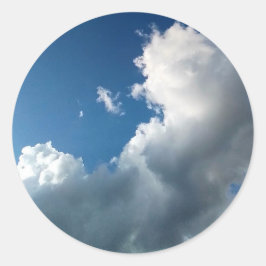 大きな曲線を描く雲 ラウンドシール