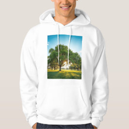 大きな木と静かなひととき – ナチュラルTシャツ パーカ
