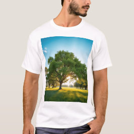 大きな木と静かな時間 - 大自然Tシャツ Tシャツ