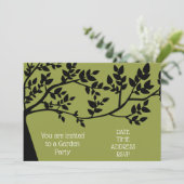 大きな木のガーデンパーティー機能 招待状 (スタンド正面)